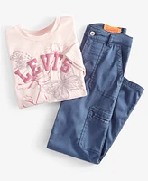 Levi's Big Girls Lightweight Wide Cargo Pants