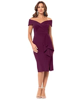 Xscape Women's Off-The-Shoulder Sweetheart Dress