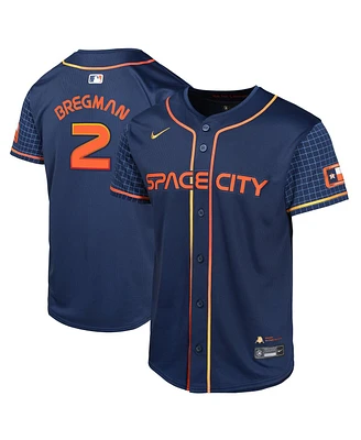 Nike Big Boys and Girls Alex Bregman Navy Houston Astros City Connect Limited Player Jersey
