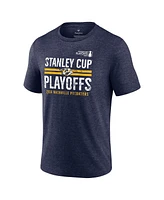 Fanatics Men's Navy Nashville Predators 2024 Stanley Cup Playoffs Crossbar Tri-Blend T-Shirt