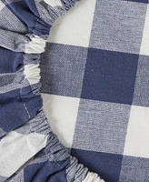 Design Imports Cloth Bowl Cover Collection Machine Washable, Cotton with Elastic Stretch for Food Storage, 10.25"/8.25"/7.5" Diameter, Farmhouse Plaid