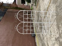 Metal Garden Trellis Set - 2 Pieces, Outdoor Plant Support