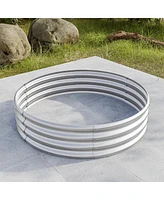 47.24x11.4" Tall Round Metal Garden Bed for Vegetables and Flowers