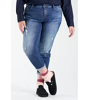 Slink Jeans Plus Mid Rise Boyfriend