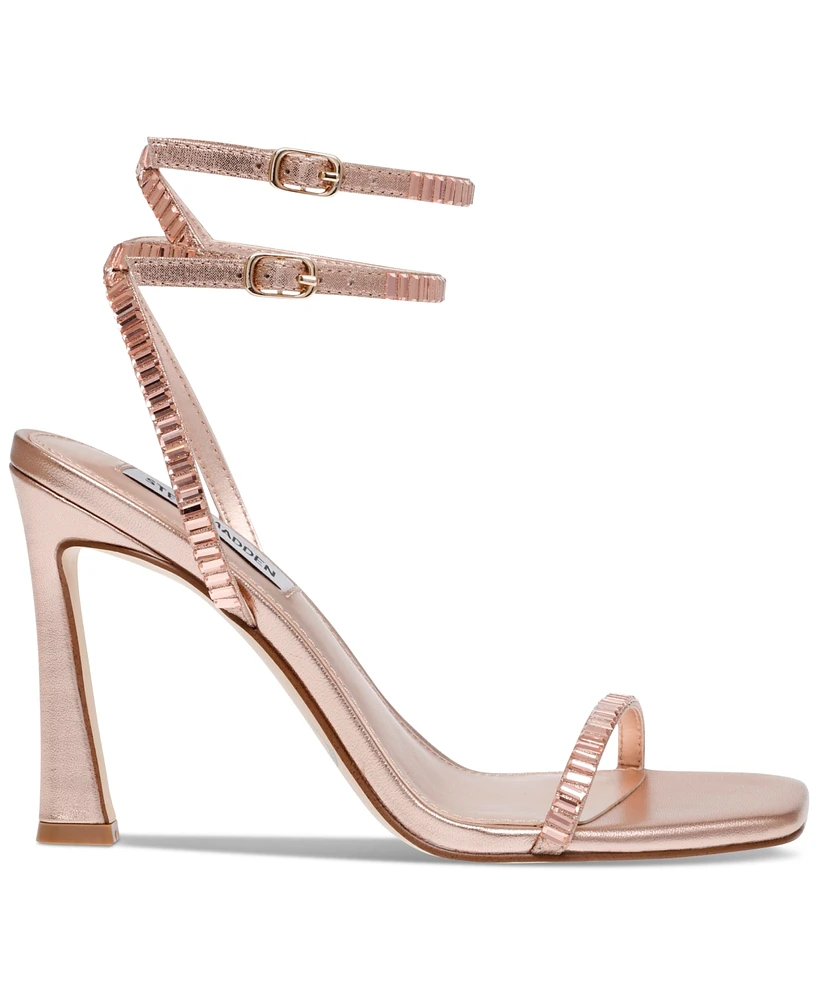 Steve Madden Women's Thierry Ankle-Wrap Rhinestone Dress Sandals