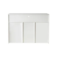 Modern Black High Gloss Sideboard with Led Light