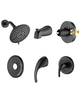 Streamdale Furniture Single Handle Tub Spout And 5-Functions Shower Head Set (Valve Included