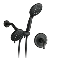 7 Function Rain Shower Head with Handheld - Valve Included