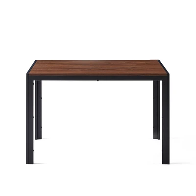 Simplie Fun Creative Design Veneered Mdf Wood Structure Rectangular Walnut Dining Table