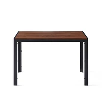 Simplie Fun Creative Design Veneered Mdf Wood Structure Rectangular Walnut Dining Table