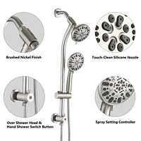 Stainless Steel Dual Shower Head Set