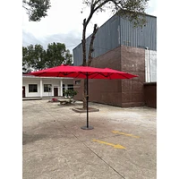 15x9FT Double-Sided Patio Umbrella with Crank and Wind Vents