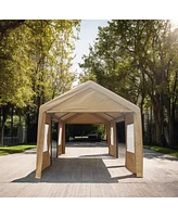 10x20FT Heavy Duty Outdoor Car Canopy Carport Portable Garage