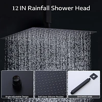 12 Inch Shower System With Handheld Shower Head