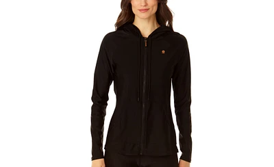 Coppersuit Women's Long Sleeve Zip Front Swim Hoodie