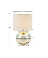 Streamdale Furniture Saxony Metallic Glass Table Lamp