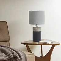 Streamdale Furniture Nicolo Textured Ceramic Table Lamp