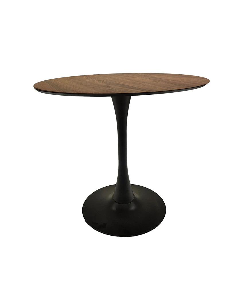 Streamdale Furniture 31.5" Walnut Dining Table with Pedestal Base