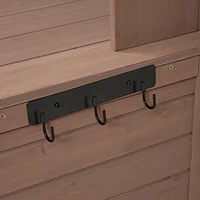 Garden Potting Bench Table, Rustic And Sleek Design With Multiple Drawers Shelves For Storage