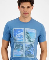 Sun + Stone Men's Palm Tile Regular-Fit Graphic T-Shirt, Created for Macy's