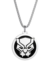 Marvel Blank Panther Stainless Steel (316L) Pendant, 22'' Box Chain