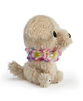 Geoffrey's Toy Box 10" Plush Golden Retriever with Lei