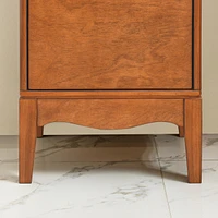 Streamdale Furniture Bathroom Floor & Linen Cabinet, Adjustable Shelves