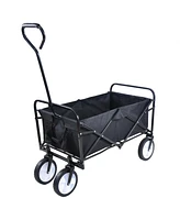 Simplie Fun Folding Wagon Garden Shopping Beach Cart