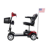 Streamdale Furniture Max Sport4 Wheels Outdoor Compact Mobility Scooter With 2 Pcsx 12Ah Lead Acid Battery