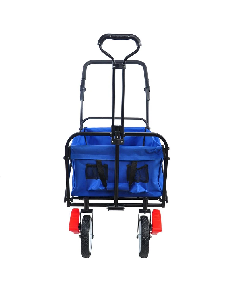 Streamdale Furniture Folding Wagon Collapsible Outdoor Utility Wagon