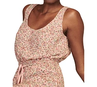 Lucky Brand Women's Pleated Drawstring-Waist Dress
