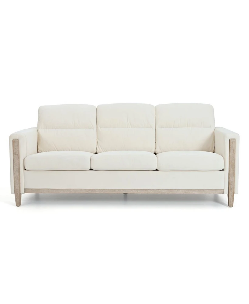 Simplie Fun Durable Three-Seater Sofa with Soft Cushions