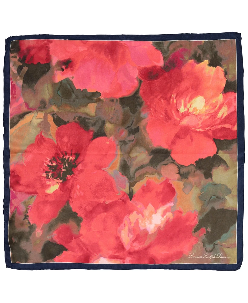 Lauren Ralph Lauren Watercolor Floral Square Scarf