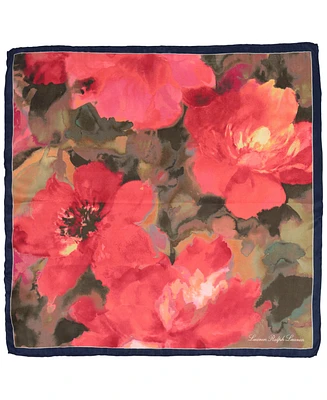 Lauren Ralph Lauren watercolor floral square scarf