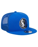 New Era Men's Blue Dallas Mavericks Evergreen Meshback 9FIFTY Snapback Hat