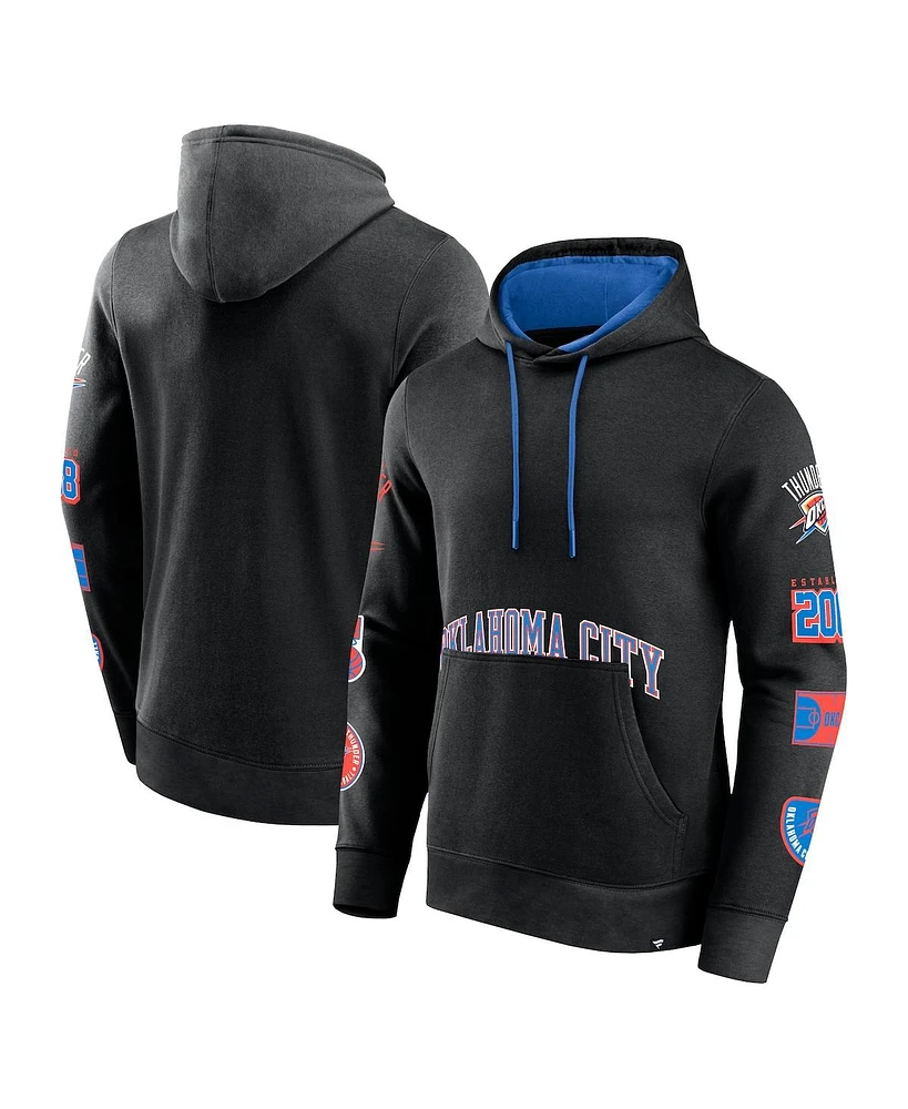 Fanatics Men's Black Oklahoma City Thunder Home Court Pullover Hoodie