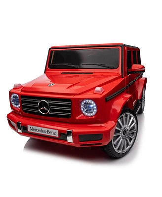 Simplie Fun Mercedes-Benz G500 Kids Ride On Car: Remote Control, 3 Speeds, Power Display, Bluetooth