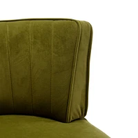 Velvet Swivel Barrel Chairs for Living Room or Office