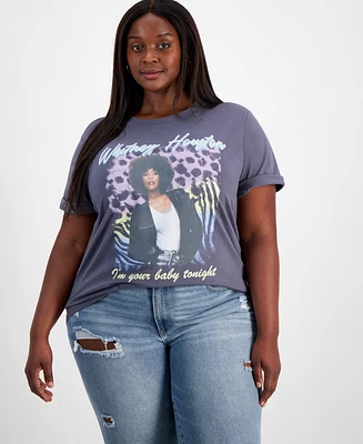 Grayson Threads, The Label Trendy Plus Whitney Houston Graphic T-Shirt