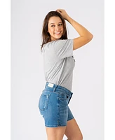 Slink Jeans Plus Side Vent Shorts