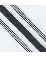 Arkwright Home Mariposa Bistro Dinner Napkins (12 Pack), 18x22, Soft Spun Polyester, Striped Color Options