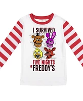 Five Nights at Freddy's Little Boys Youth Long Sleeve Shirt & Sleep Pant Set