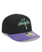 New Era Men's Black Tampa Bay Rays 2024 City Connect Low Profile 59FIFTY Fitted Hat