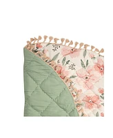 Crane Baby Baby Girls Parker Floral Quilted Playmat