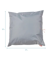 ECR4Kids Jumbo Floor Pillow, 27in, Light Grey