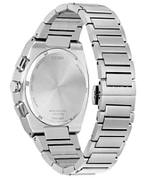 Citizen Eco-Drive Men's Chronograph Modern Axiom Stainless Steel Bracelet Watch 43mm - Silver