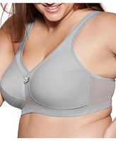 Glamorise Women's Full Figure Plus MagicLift Active Support Bra Wirefree #1005