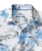 Tommy Bahama Men's Waikiki Waves IslandZone Moisture-Wicking Tropical Print Polo Shirt