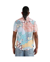 Campus Sutra Men's EcoLiva Abstract Patch Shirt