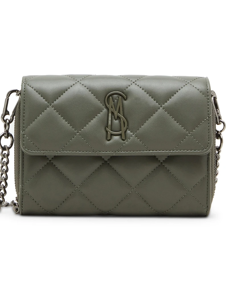 Steve Madden Women's Carina Quilted Crossbody Wallet